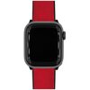 Pasek HIRSCH Arne do Apple Watch 42/44/45/46/49 Czerwony + Adapter Gwarancja 24 miesiące
