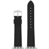 Pasek HIRSCH Arne do Apple Watch 38/40/41 Czarny + Adapter Materiał Kauczuk