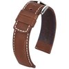 Pasek HIRSCH Mariner do Apple Watch 42/44/45/46/49mm Brązowy + Adapter