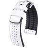 Pasek HIRSCH Tiger do Apple Watch 38/40/41mm Biały + Adapter