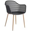 Krzesło ogrodowe PATIO Igor 47565 Czarno-brązowy