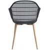Krzesło ogrodowe PATIO Igor 47565 Czarno-brązowy Obróbka Brak