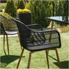 Krzesło ogrodowe PATIO Igor 47565 Czarno-brązowy Pozycyjne Nie