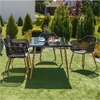 Krzesło ogrodowe PATIO Igor 47565 Czarno-brązowy Składane Nie