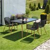 Krzesło ogrodowe PATIO Igor 47565 Czarno-brązowy Kolor Czarno-brązowy