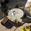 Krzesło ogrodowe PATIO Igor 47565 Czarno-brązowy Rozmiar po zmontowaniu [cm] 58 x 64 x 83