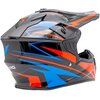 Kask motocyklowy TORQ TORQ-911 Czarno-niebieski (rozmiar XS) Certyfikaty ECE-R22.06
