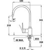 Bateria TEKA SP 995 TG 55995020Q Onyx Rodzaj baterii Jednodźwigniowa