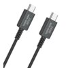 Czarny kabel USB-C do USB-C o długości 1,8 metra z widocznymi oznaczeniami "240W" i "VEN-DENS" na obu końcówkach. Kabel ma solidne, plastikowe obudowy wtyczek.