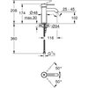 Bateria umywalkowa GROHE Essence S 23590001 Chrom Rodzaj baterii Jednodźwigniowa