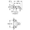 Bateria prysznicowa GROHE Eurosmart 33555002 Chrom Rodzaj baterii Jednodźwigniowa