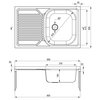 Zlewozmywak DEANTE Tango ZM5 011L Stalowy Komora 1 370 x 415 x 160 mm