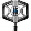 Pedały rowerowe CRANKBROTHERS Double Shot 2 Czarno-szaro-niebieski Materiał Aluminium