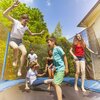 Trampolina MIRPOL 10FT J21D 305 cm Niebieski Szerokość [cm] 305
