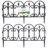Obrzeże do trawników PROGARDEN 549423 Czarny 60 x 30 cm (4 szt.) Kształt Prostokątny