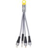 Kabel USB - USB-C/Lightning/Micro USB SHELL CB-MTF03 0.15 m