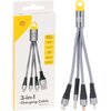 Kabel USB - USB-C/Lightning/Micro USB SHELL CB-MTF03 0.15 m Rodzaj Kabel