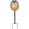 Lampka solarna PROGARDEN Kula rattan Szerokość [mm] 150