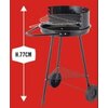 Grill węglowy BBQ LINE Andaluzja 325714 37 x 37 cm Szerokość [cm] 42