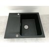 Zlewozmywak jednokomorowy z ociekaczem FRANKE Orion OID 611-62 143.0702.689 Onyx 50x62 + Bateria Pola Onyx Głębokość [cm] 50