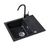 Zlewozmywak jednokomorowy z ociekaczem FRANKE Orion OID 611-62 143.0702.689 Onyx 50x62 + Bateria Pola Onyx