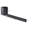 Soundbar SHARP HT-SBW182 Czarny 2.1-kanałowy, Bezprzewodowy Subwoofer, HDMI ARC, Bluetooth, Korektor EQ Szerokość jednostki centralnej [mm] 740