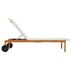 Leżak HOME & GARDEN Mono Beżowy Materiał Aluminium