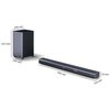 Soundbar SHARP HT-SBW460 Czarny 3.1-kanałowy, Bezprzewodowy Subwoofer,4K,Dolby Atmos,HDMI eARC,Bluetooth Głębokość subwoofera [mm] 240
