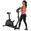 Rower magnetyczny z czarnym siedziskiem i kierownicą, na obudowie widoczny napis "TUNTURI Star Fit E100 Hri+". Produkt jest ustawiony na białym tle.