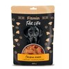 Opakowanie przysmaków dla psa zawiera tekst "Fitmin For Life" oraz "Premium Dog Treats". Na dole widnieje napis "Chicken Rings", a poniżej "Grain Free - No Artificial Colours" oraz "200 g".