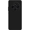 Czarne etui na telefon z trzema okrągłymi wycięciami na aparaty oraz napisem "50MP AI Camera" w centralnym wycięciu. Etui ma matowe wykończenie i zaokrąglone rogi.