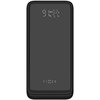 Czarny powerbank z wyświetlaczem pokazującym "91% OUT 0.2A 5.1V" oraz logo "FIXED" na dole obudowy.