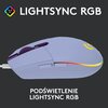 Mysz LOGITECH G102 Lightsync Liliowy Dla graczy Tak