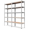 Regał magazynowy MARBO Primo II 180 x 100 x 40 cm Materiał Stal ocynkowana