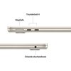 Laptop APPLE MacBook Air 2025 13.6" Retina M4 16GB RAM 512GB SSD macOS Księżycowa poświata Waga [kg] 1.24