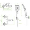 Bateria wannowa natynkowa LAVEO Alita BVA 011D Chrom Typ Natynkowa
