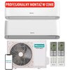 Klimatyzator Multisplit, Pompa ciepła powietrze - powietrze HISENSE Energy Pro + 2AMW42U4RGC (2 pomieszczenia) z usługą montażu