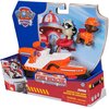 Opakowanie zabawki przedstawia łódź strażacką z serii Psi Patrol, z figurkami zwierząt w kaskach strażackich. Na opakowaniu widnieje logo "PAW Patrol" oraz napisy "FIRE RESCUE" i "ZUMA", a także ostrzeżenie: "WARNING: CHOKING HAZARD - Small parts. Not for