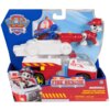 Opakowanie zabawki przedstawia czerwony wóz strażacki z białymi i żółtymi elementami oraz figurkę psa w czerwonym hełmie strażackim. Na opakowaniu widnieje logo "PAW Patrol", napis "FIRE RESCUE" oraz ostrzeżenie: "WARNING: CHOKING HAZARD - Small parts. No