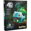Pudełko przedstawia model 3D Bulbasaura z serii "4D Build", z napisem "Detailed Models", "Easy to Assemble", "Designed for Display". Na dole widnieje napis "Bulbasaur 3D Puzzle Model Kit" oraz logo "Pokémon".