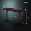 Biurko gamingowe DIABLO CHAIRS X-Mate 1400 Czarny Bezprzewodowe ładowanie Nie