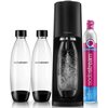 Saturator SODASTREAM Terra Czarny + 3 butelki + 2 syropy Pepsi Max Butelka Z tworzywa sztucznego o pojemności 1 l