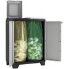 Stojak na worki KETER Split Premium 2x110L Szaro-czarny Kolor Szaro-czarny