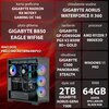 Komputer MAD DOG Powered by Gigabyte C500-A01WR64WPV2 R7-9800X3D 64GB RAM 2TB SSD Radeon RX9070XT Wi-Fi Windows 11 Professional Procesor AMD Ryzen 7 9800X3D