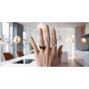 Smartring IMIKI Ring 67.9mm Srebrny Pomiar Dystans