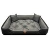 Legowisko dla psa OSKAR Comfortable Szaro-czarny 75 x 65 cm