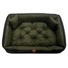 Legowisko dla psa OSKAR Comfortable Zielono-czarny 75 x 65 cm Wymiary (GxSxW) [cm] 65 x 75 x 15