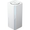 Biały, pionowy router o nowoczesnym designie z niebieskim podświetleniem na przednim panelu. Na boku urządzenia widoczny jest napis: "xiaomi Mesh System AX3000 NE".