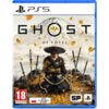 Okładka gry "Ghost of Yotei - Edycja Kolekcjonerska Gra PS5" przedstawia postać w tradycyjnym stroju z mieczami, na tle góry i opadających liści. Widoczne są logotypy PS5, oznaczenie wiekowe 18, informacja "Gra w polskiej wersji językowej", oraz loga SP i PlayStation Studios.