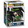 Pudełko z figurką przedstawia postać z gry "League of Legends" o nazwie Akali, z dużymi oczami i charakterystycznym zielonym strojem. Na opakowaniu widnieje napis "Funko Pop! Games" oraz numer 1080.